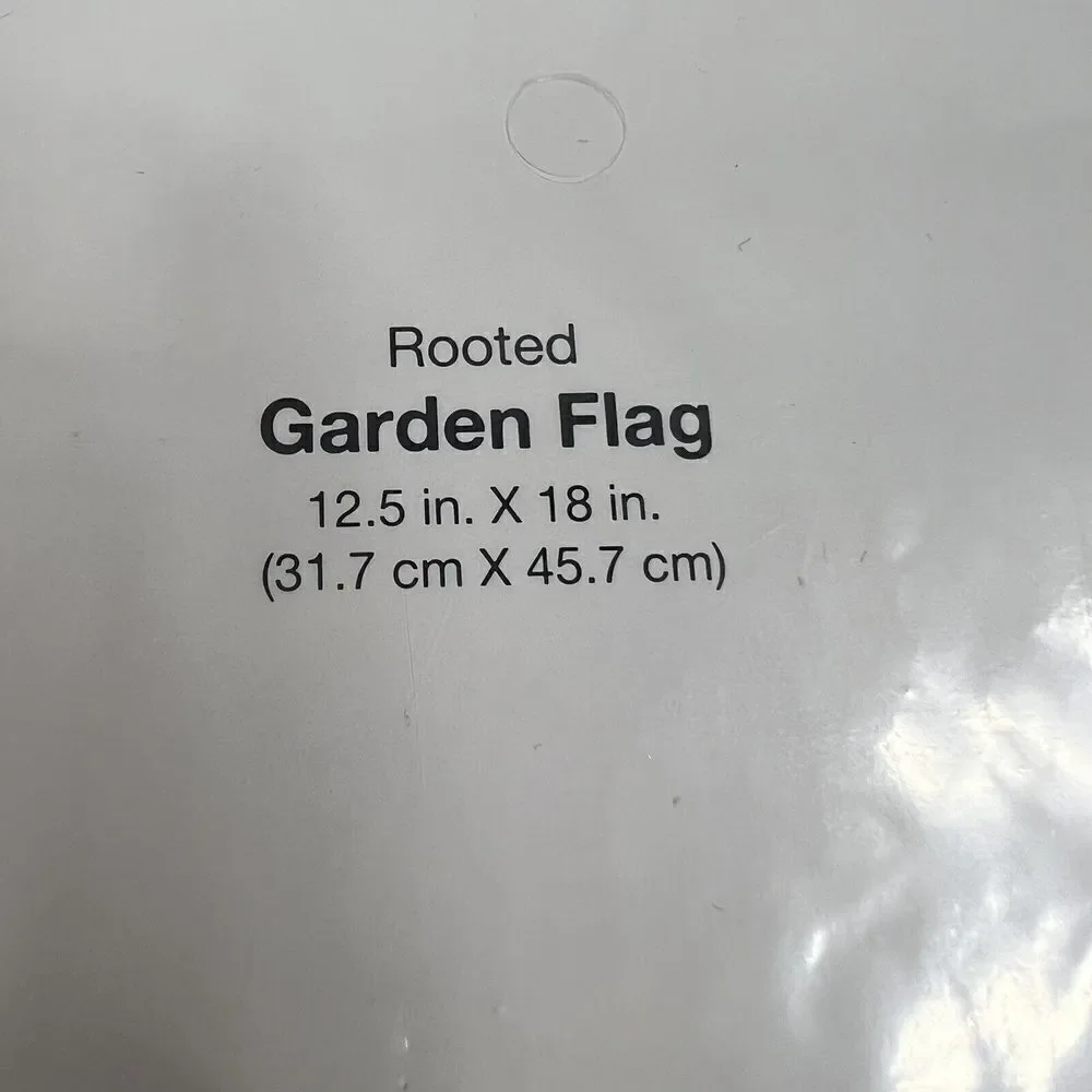 Garden Flag “ Home Sweet Home” - 12.5in X 18in Burlap Type Fabric
